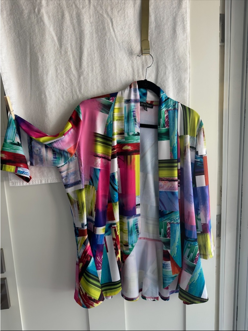 Colorful Open-Front Women’s cardigan Multicolor